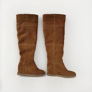 UGG Classic Femme Over The Knee Shearling Boot Brown  Size 10 Womens NWOB